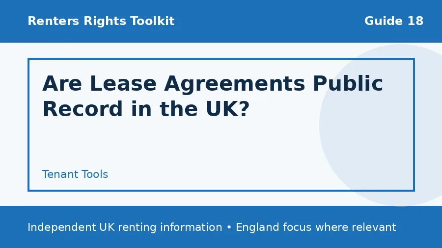 Are Lease Agreements Public Record in the UK? guide illustration