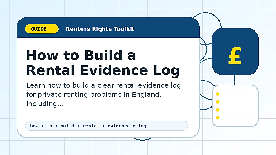 How to Build a Rental Evidence Log guide illustration