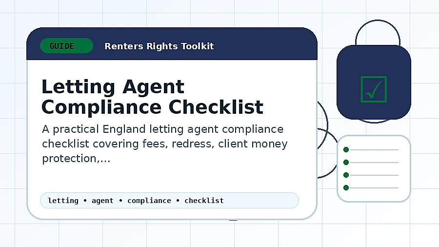 Letting Agent Compliance Checklist guide illustration