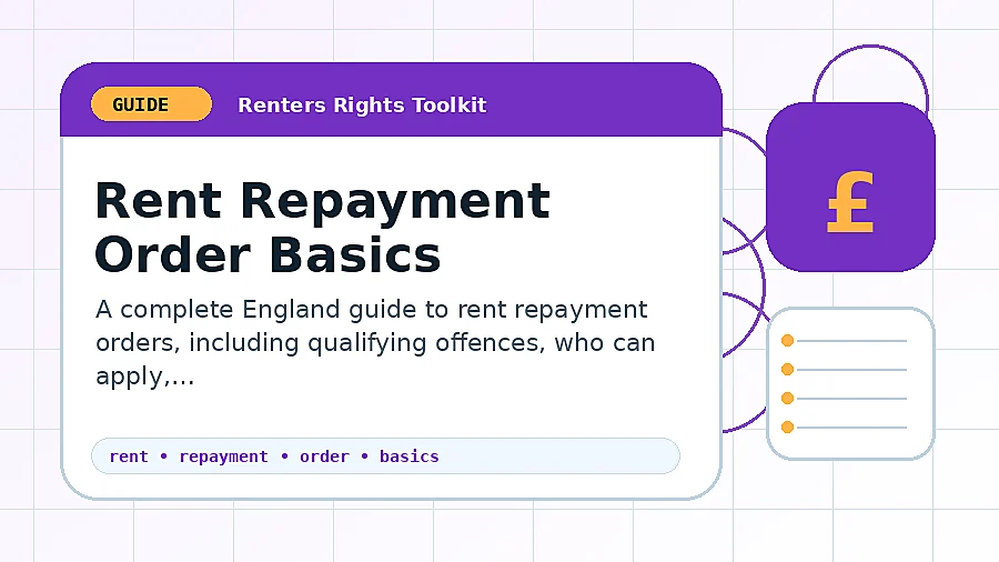 Rent Repayment Order Basics guide illustration