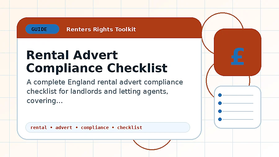 Rental Advert Compliance Checklist guide illustration