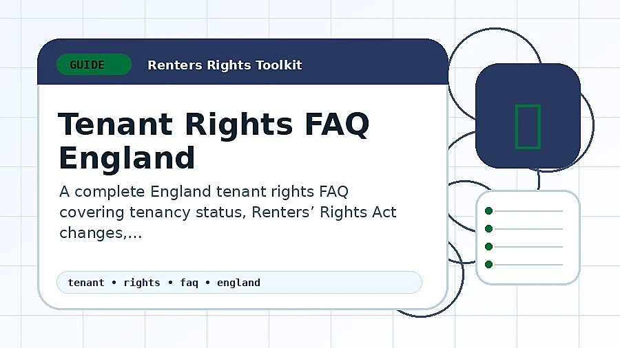 Tenant Rights FAQ England guide illustration