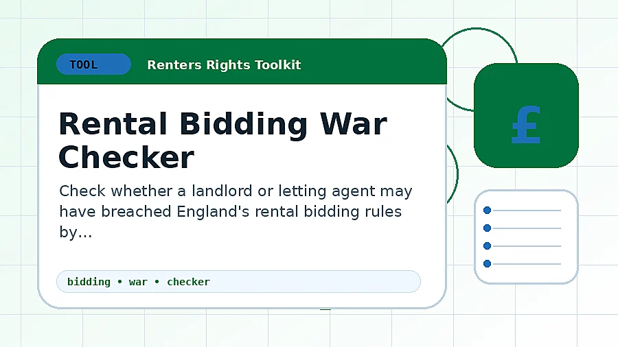 Rental Bidding War Checker tool illustration