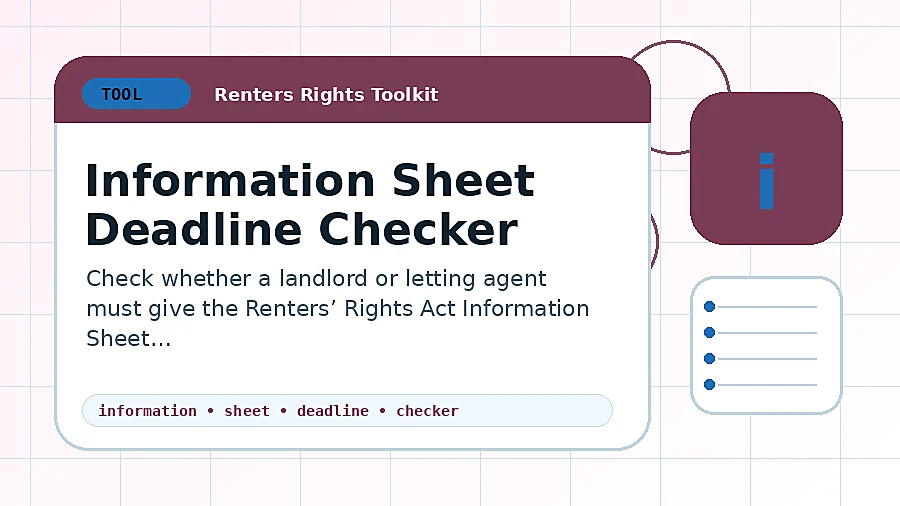 Information Sheet Deadline Checker tool illustration