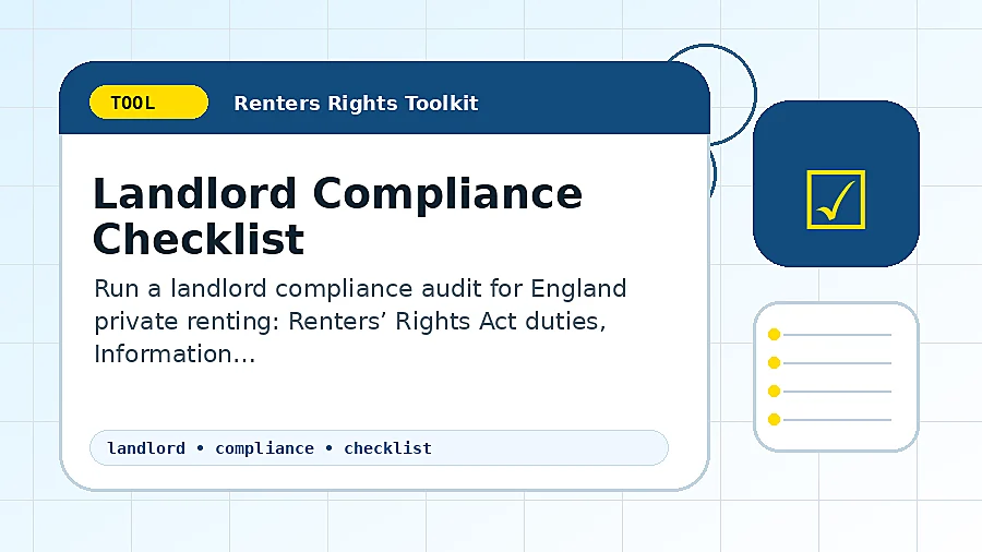 Landlord Compliance Checklist tool illustration
