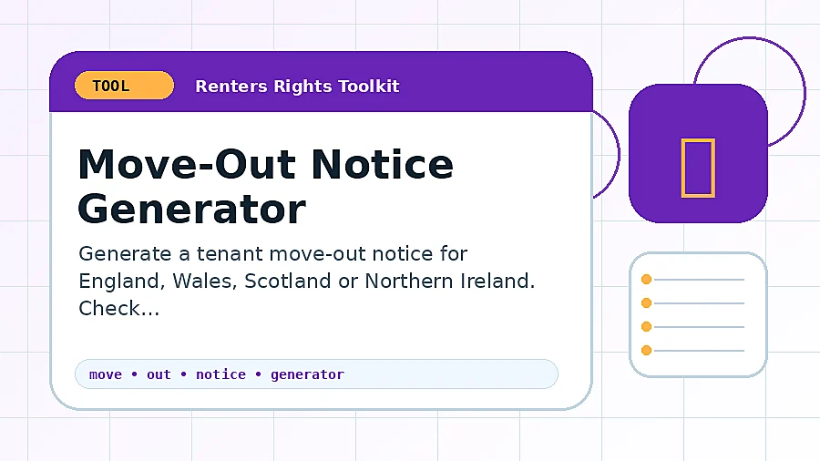 Move-Out Notice Generator tool illustration