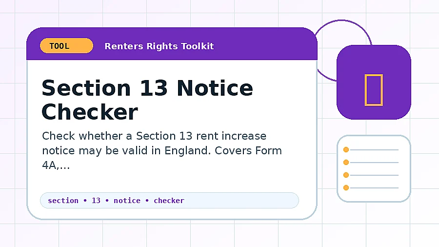 Section 13 Notice Checker tool illustration