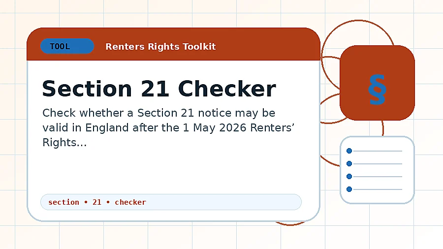 Section 21 Checker tool illustration